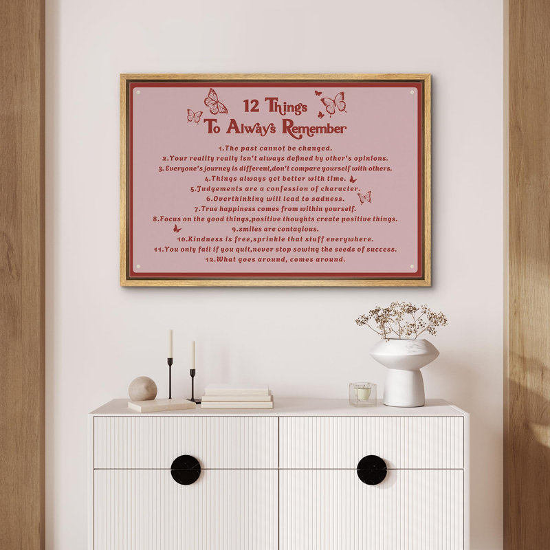 Art textuel, encadré sur toile, H 24 po x l 36 po x P 1,5 po, Naturel