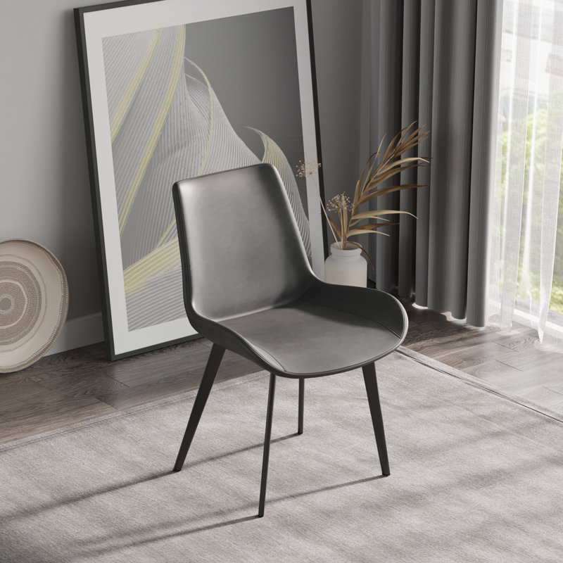Chaise de salle à manger Jarvaris, Noir / gris