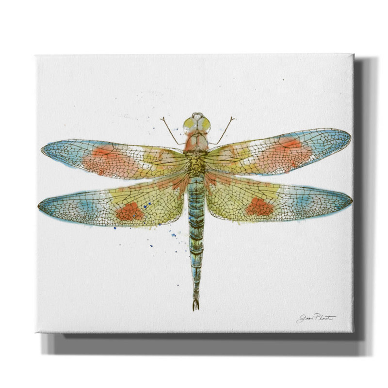 «Dragonfly Bliss 2» par Jean Plout, art mural sur toile, 30 po x 26 po, 30 po x 26 po