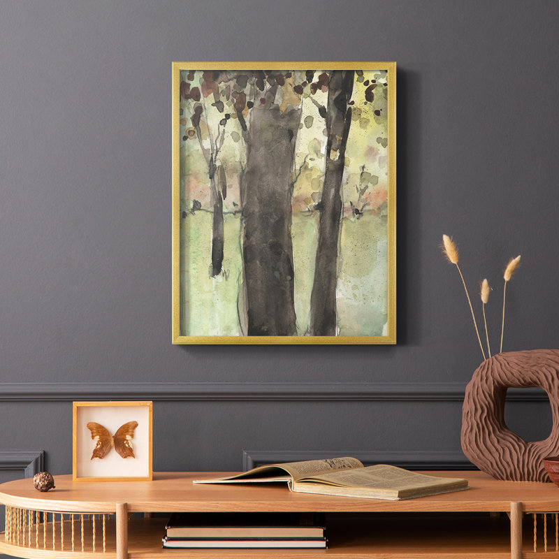 Under the Tree Confetti II Framed Print - Solid Wood, 14" H x 11" W