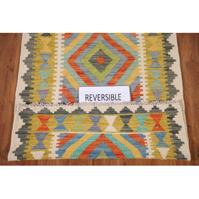 South Western Kilim Oriental Accent Rug 3x4