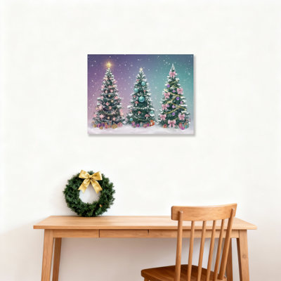 «Tree Lights», peinture sur toile