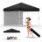 Heavy Duty Pop Up Canopy Tent 10x10 FT – Waterproof Outdoor Shelter with UV Protection – Collapsible 210D Oxford – Center Lock – 1 Sidewall – Easy Setup for Picnics, Camping, Beach, Events – Black-125835926