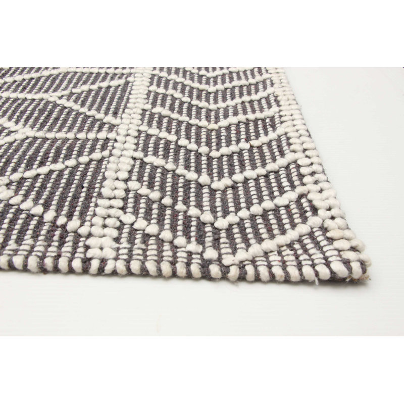 Tapis rectangulaire unique de 6 pi x 9 pi Deert Gris