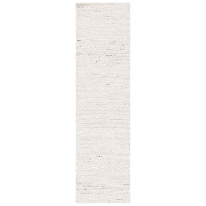 Blairsville Ivory Wool Flat Woven by Hand, Runner 2'3" x 9'