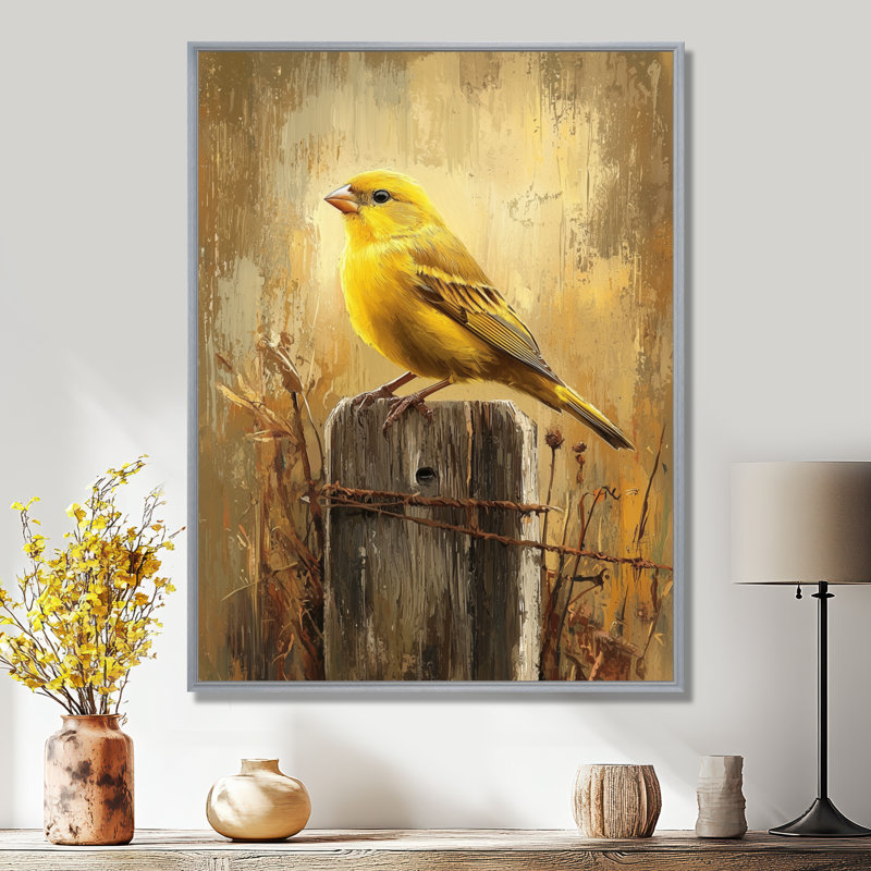 Knaus - Animals Canvas Wall Art, Argent argent, H 40 po x l 30 po, Impression encadrée flottante