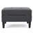 Dark Gray Storage With Soft Upholstery - Waffle Stitch, 27.73 In. Depth, 24 Width, 21.86 Lb Heavy Modern Tufting Deep, 22.37 Wide,-1817750659