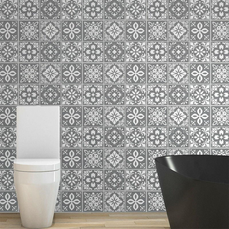 96.77cm L PVC Peel and Stick, Dark Grey