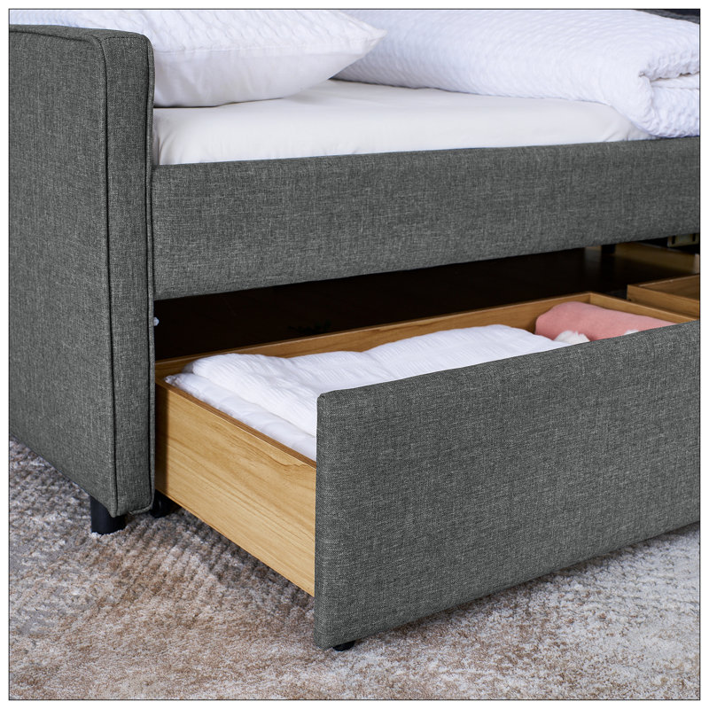Lit pour chambre à coucher, Gris