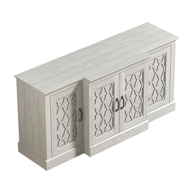 Armoire de salle à manger Chessani, Chêne gris cendré