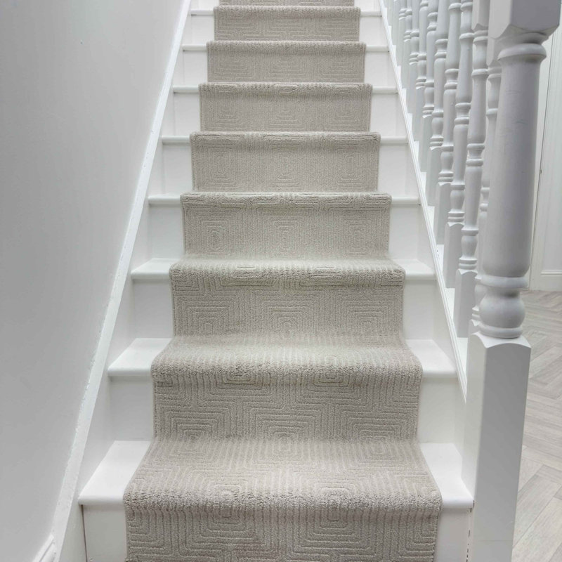 Stair Runner Geometric Area Rug, Runner 66 x 630 cm