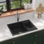 Belfry Kitchen Austin 440mm W Single Bowl Stone Kitchen Sink with 1 Faucet Hole-870520797