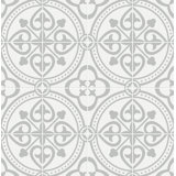 Luxe Haven Villa Mar Tile 9' L x 20.5" W Peel and Stick Wallpaper Roll