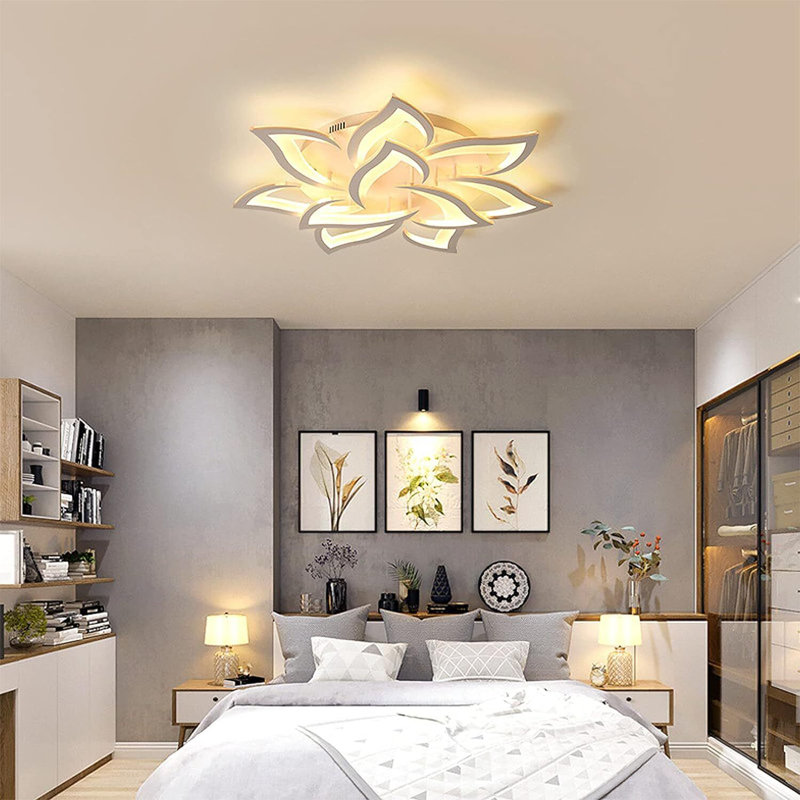 10-Light 85cm Semi Flush Mount