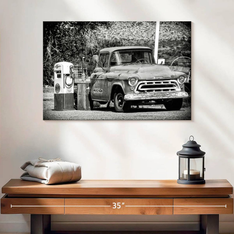 Mehar Old Chevrolet Gas Station, 34" H x 51" W