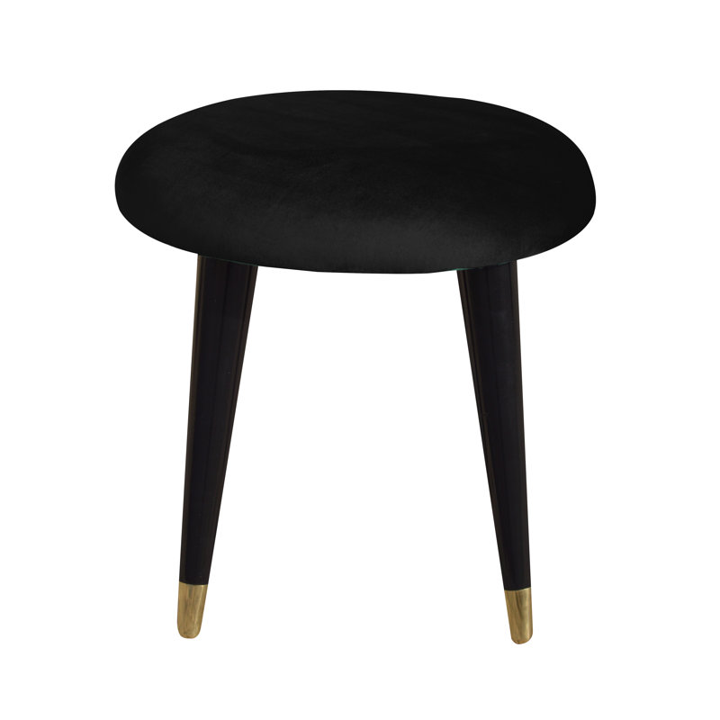 Emi Vanity Stool, Black