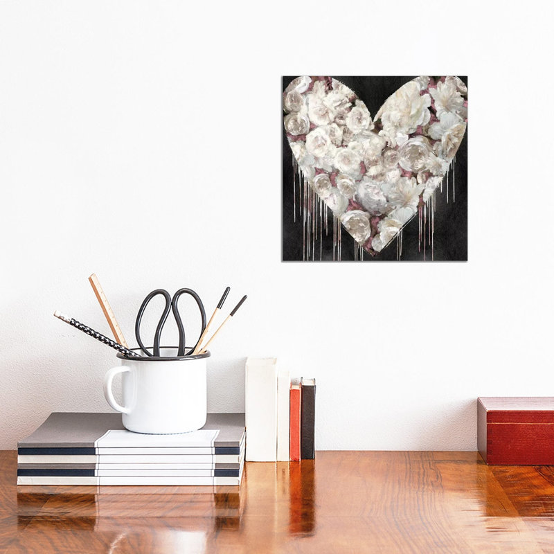 Big Hearted Flowers III by Lindsay Rodgers - Wrapped Canvas Print, 30.48 cm H x 30.48 cm W