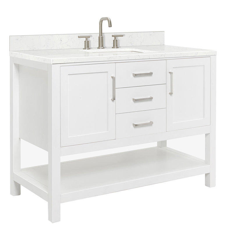 Bayhill 48.25'' W Single Vanity, White