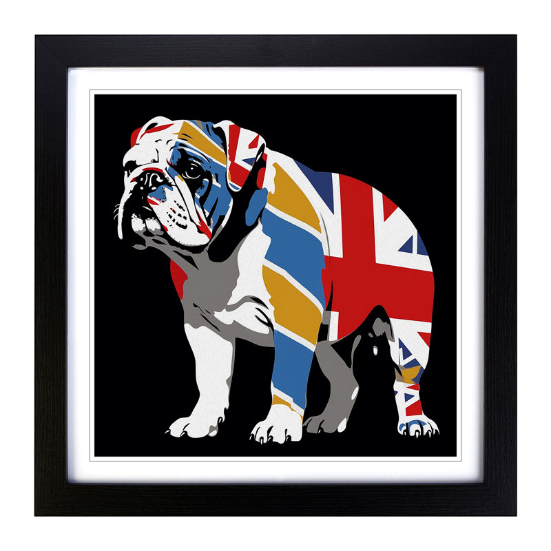 Single Picture Frame Print on Wood, Black