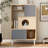 Cat Litter Box Enclosure With Bookcase
