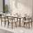 Sintered Stone tabletop Solid Wood Dining Table-637536178