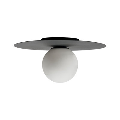 Glass Semi Flush Mount