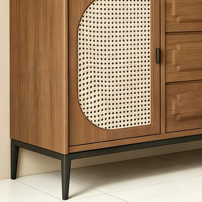 Buffet en frêne, H 35,43 po x l 55,12 po x P 14,96 po