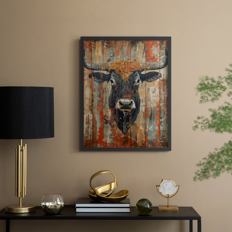 ANIMALS Series DVII - reproduction encadrée de qualité supérieure - prête à être accrochée - aucun clou requis