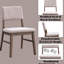 Chaises d'appoint rembourrées en velours côtelé mauve en noyer (2), style scandinave, plancher de 13 po, capacité de poids de 220 lb (2) en velours côtelé rembourré de mousse, hauteur de siège de 19 po, profondeur de produit de 23,99 po