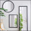 32" Circle Mirror with Metal Beaded Frame