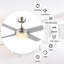 Ventilateur de plafond standard à DEL à 4 pales de 52 po avec commande murale et ensemble d'éclairage inclus Edelbert-572998295-572998291