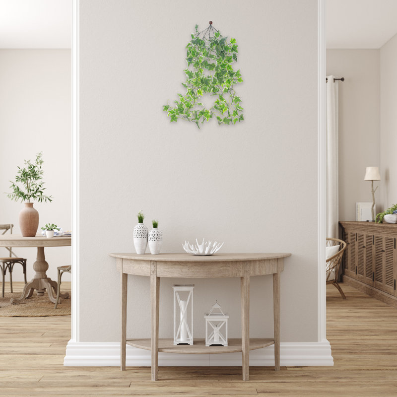 Green Faux Ivy Hanging Bush Arrangement