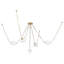 Mineral 5-Light Brass dimmable LED Chandelier-1670624177-1670624188
