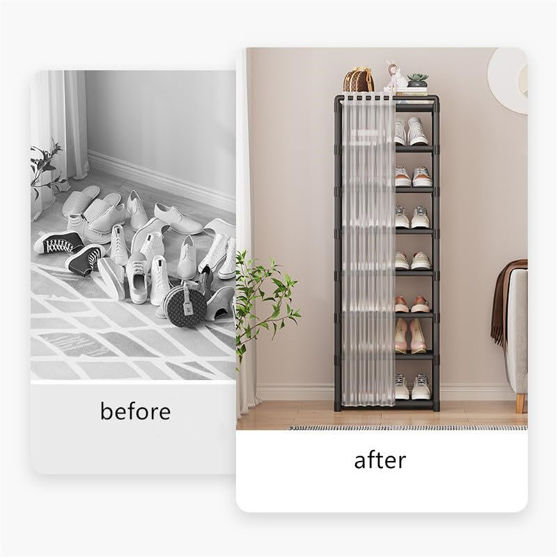 14 Pair Stackable Shoe Rack