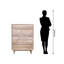 Ruger Solid Wood 85cm W 5 - Drawer Chest of Drawers