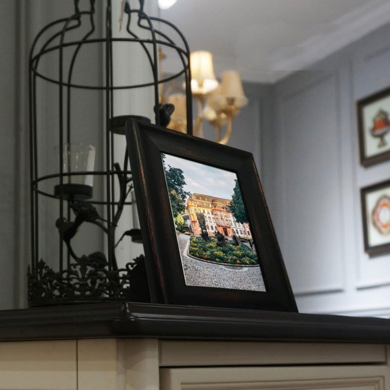 Brown Solid Wood Storage Picture Frame