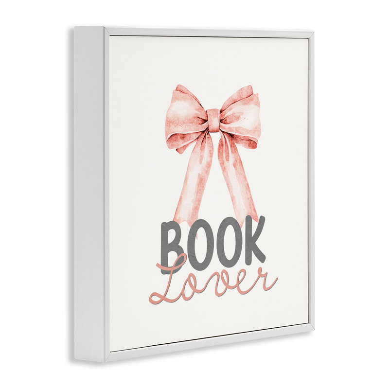 Giclée encadrée «Book Lover» par Kim Allen, Encadrement giclée blanc côtier, H 24 po x l 24 po