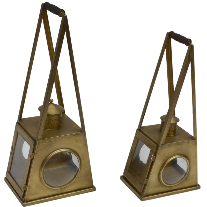 Ensemble de lanternes en métal 2 pièces
