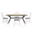 Drayten 70" Iron Gray Metal Base Dining Table And Two-Tone Spindle Windsor Dining Chairs Set-583729220-583729221