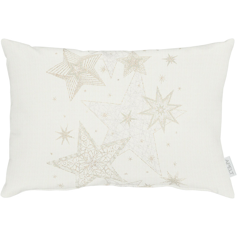 Brais Rectangular Cushion, Gold/Ivory