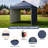 Heavy Duty 10x10 Pop Up Canopy Tent with 2 Sidewalls-126075524