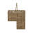 Bertram Handwoven Wicker Stair Basket with Handles-98543257