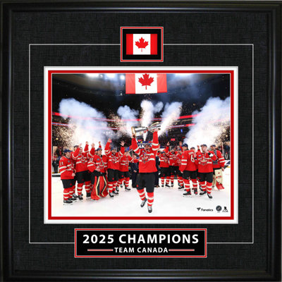 Équipe Canada encadrée 8 x 10 Series Classic 2025, champion des quatre pays
