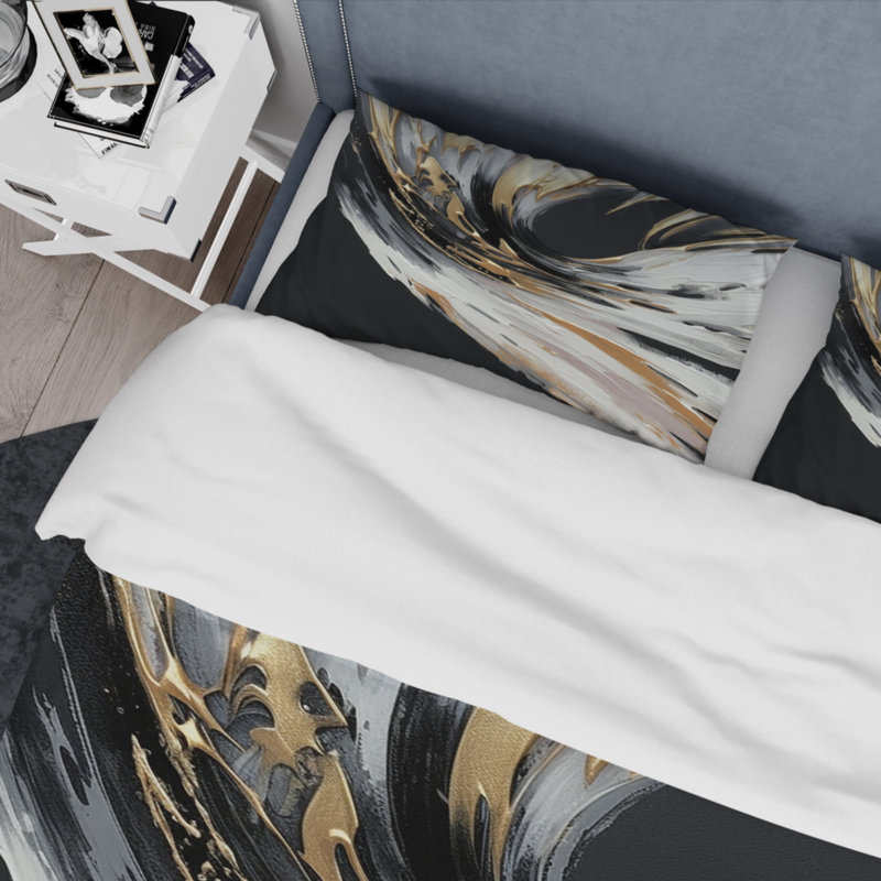 Ensemble de housse de couette en microfibre / polyester Golden River Wildness