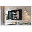 Armoire à pharmacie murale 36 po x 28 po avec 2 miroirs et tablettes réglables, solution de rangement de salle de bain moderne-1419046441