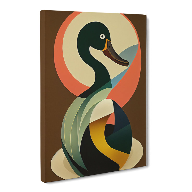 Valdese Duck Nouveau Vol.1 - Wrapped Canvas, 60cm H x 40cm W x 3cm D