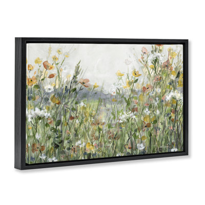 Quiet Natural Meadow Framed Floater Canvas by Carol Robinson