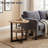 Round Two-Tiered Wooden End Table-424294670