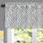 BrionyValance Farmhouse Linen Lined Valance Double Layer Thermal Insulated Room Darkening Blackout Window Valances 3 Inch Rod Pocket Striped Kitchen Valance 1 pack -83125154-131635640-131635642