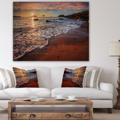 photographie «étourdissement ocean beach at coucher coucher» Seashore